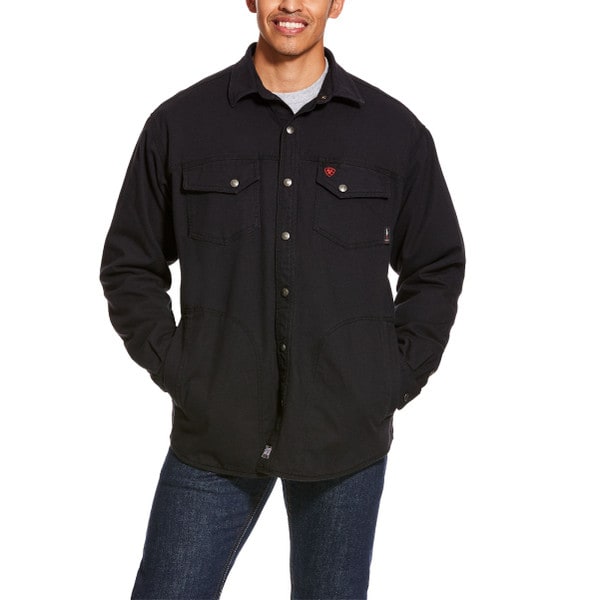 Ariat FR Rig Shirt Jacket in Black